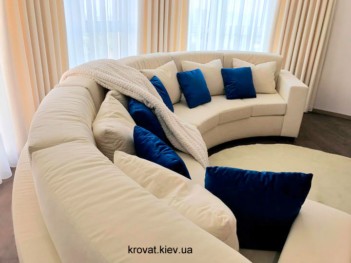 диван з напівкруглою спинкою на замовлення диван з напівкруглою спинкою на замовлення
